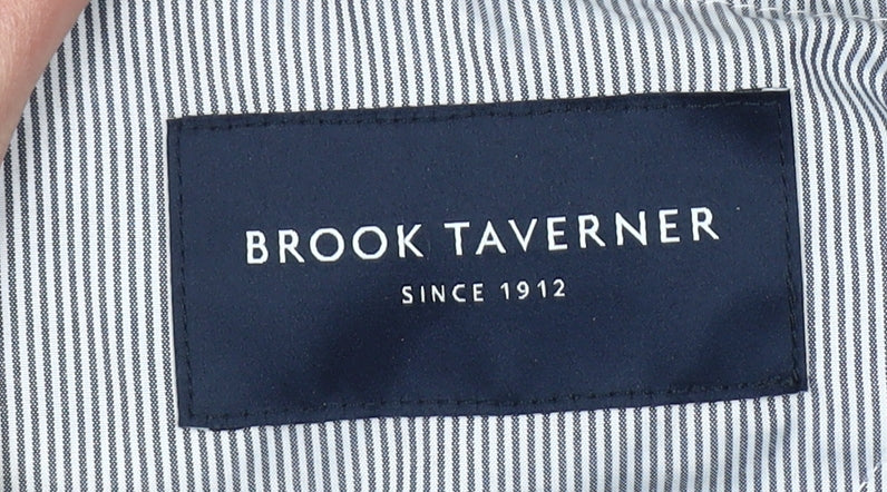 Brook Taverner Men's Black 24W Cotton Blend Corduroy Trousers