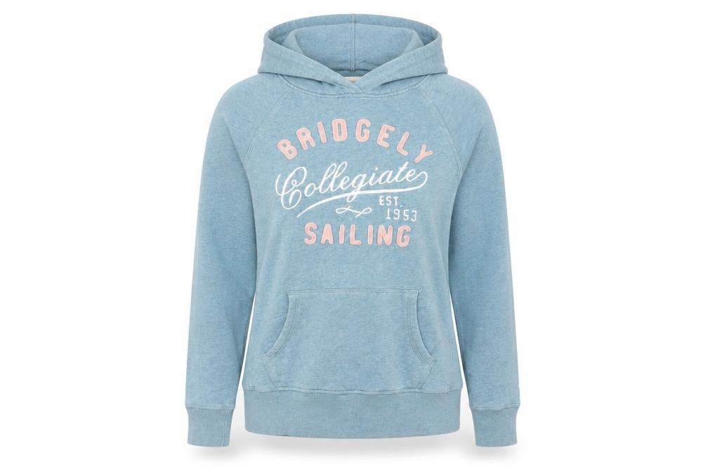 H&M L.O.G.G Women Blue Collegiate Sailing Pullover Hoodie Size M