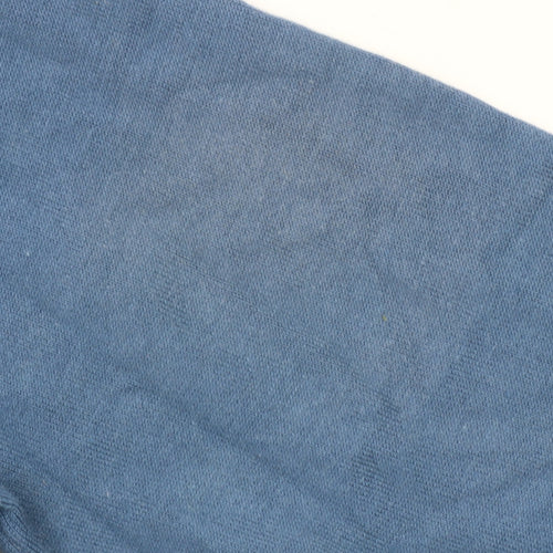 French Connection Men’s Blue Cotton Blend Crew Neck Jumper M