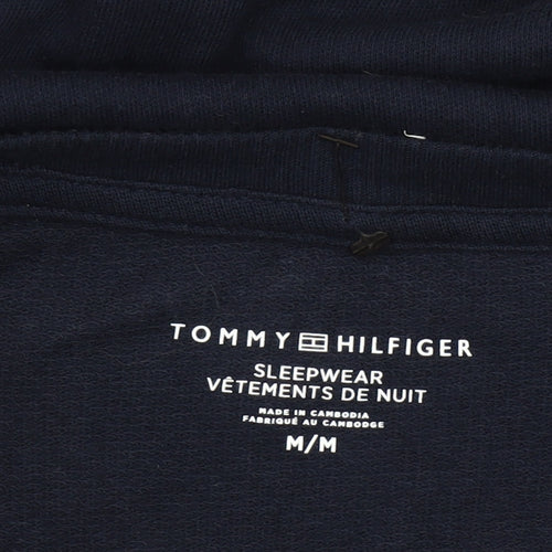 Tommy Hilfiger Men's Blue Cotton Long Sleeve Pyjama Top M