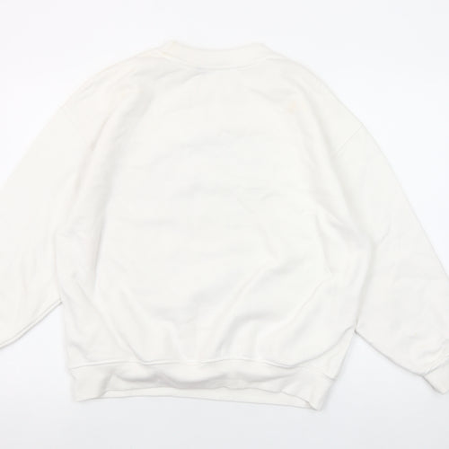 Dunnes Women Cream New York City Graphic Pullover Sweatshirt M