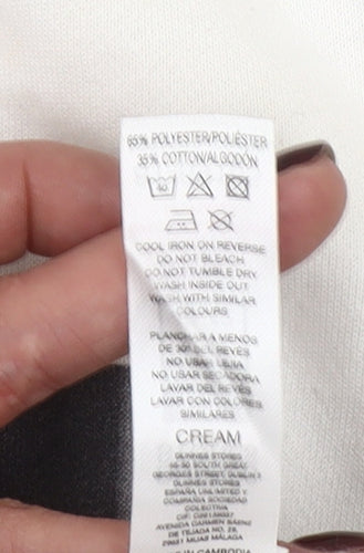Dunnes Women Cream New York City Graphic Pullover Sweatshirt M