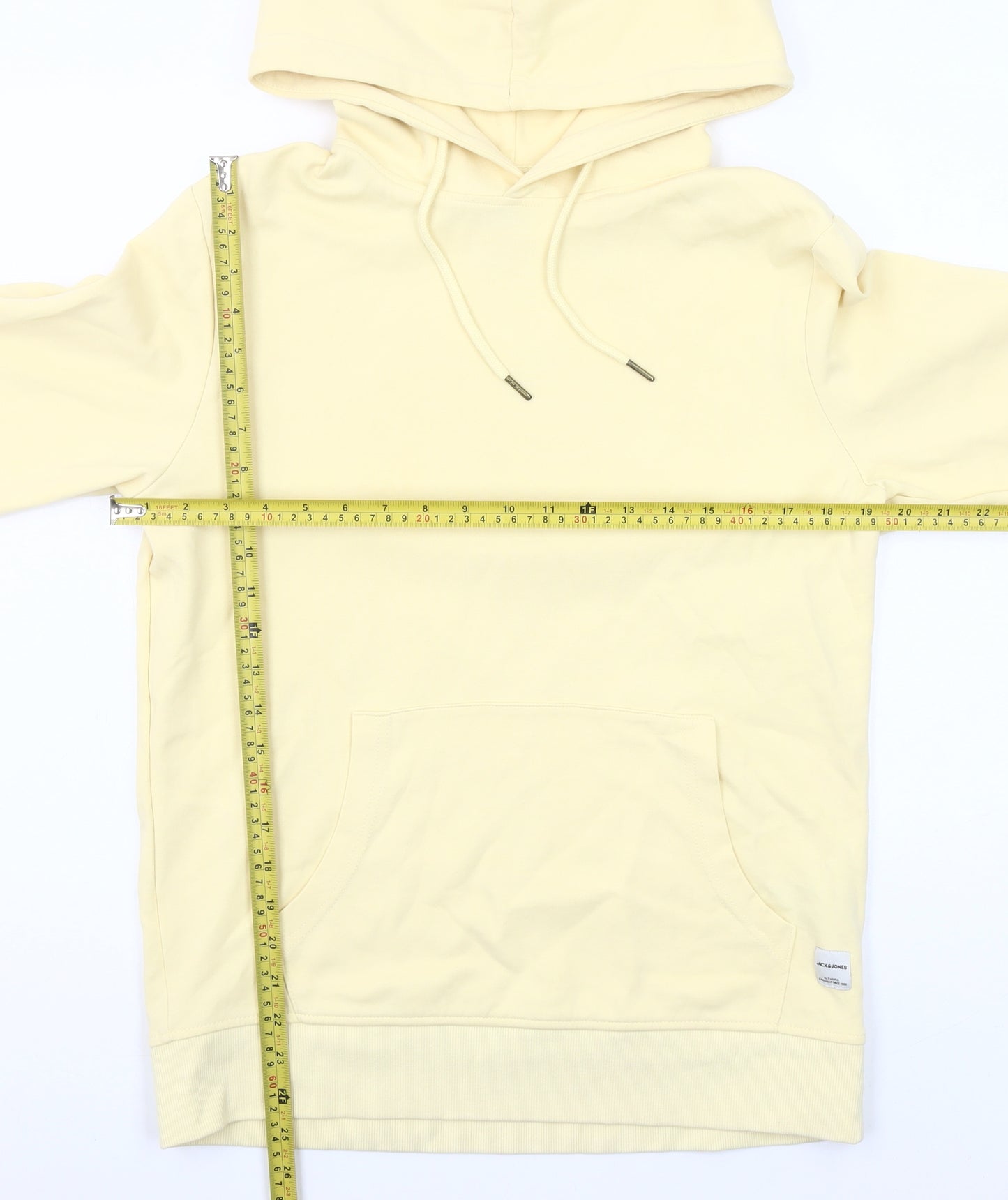 Jack & Jones Men’s Beige Pullover Hoodie Size L Regular Fit