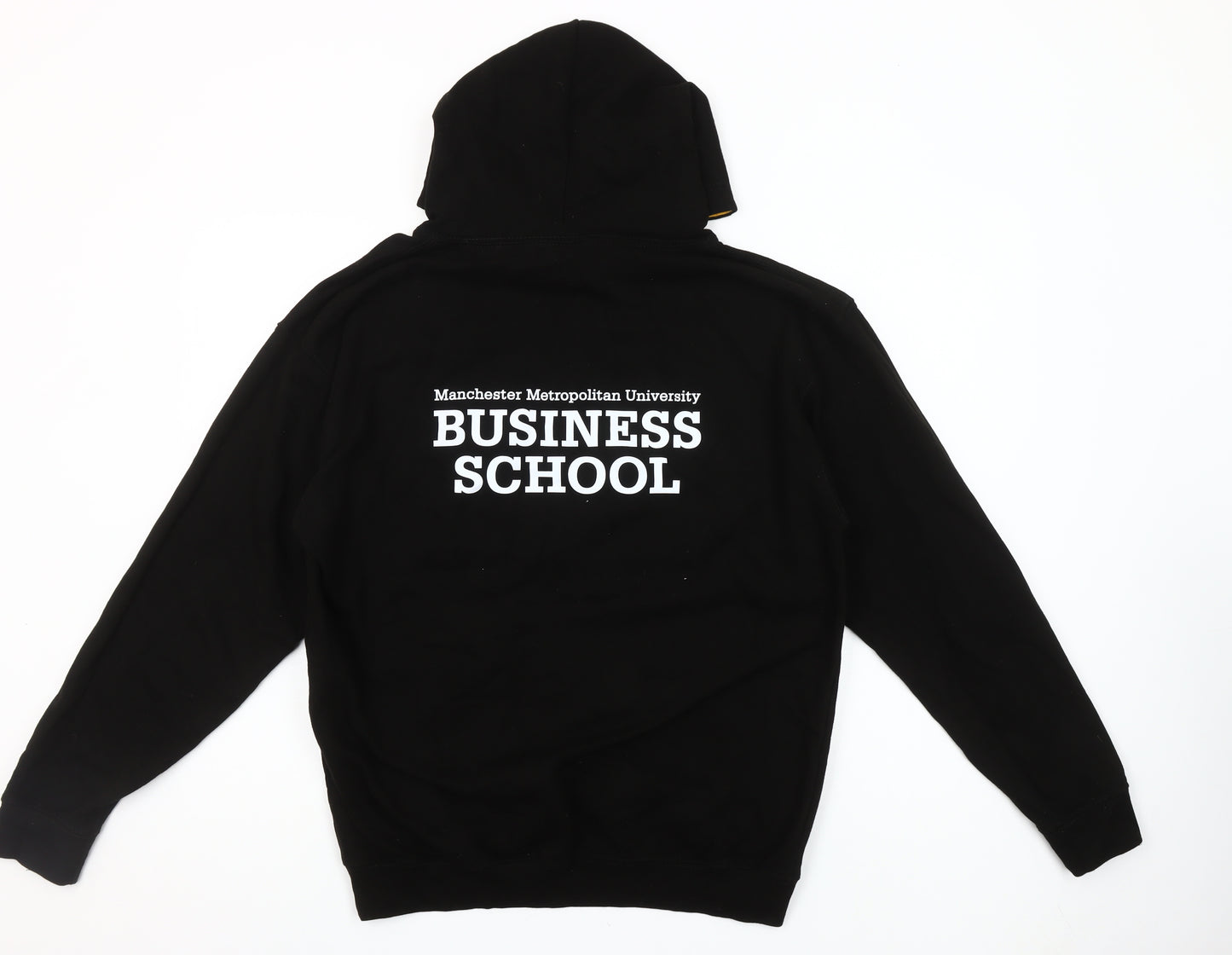 Just Hoods by AWDis Black Yellow L Pullover Hoodie Manchester Metropolitan University Women’s Sweatshirt