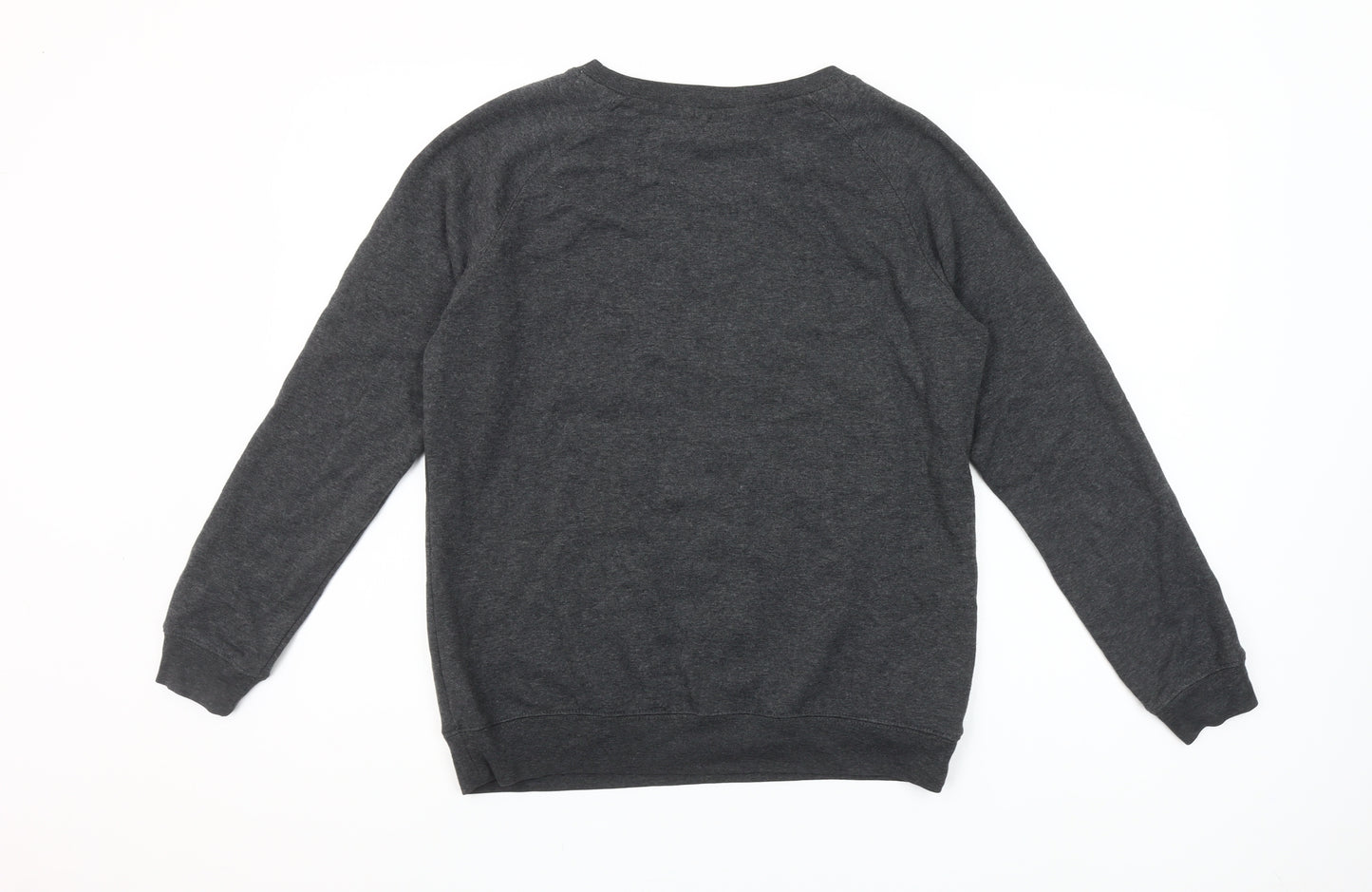 OVS Women's Charcoal Skull Graphic Pullover Sweatshirt Size M