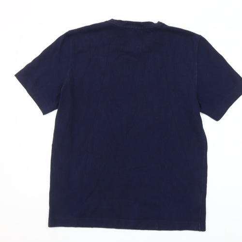 Fred Perry Men’s Blue Cotton Embroidered Sportswear T-Shirt M