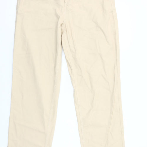 Tu Men's Beige Chino Trousers 34L Regular Fit Cotton Pants