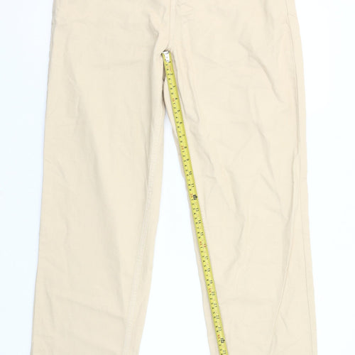 Tu Men's Beige Chino Trousers 34L Regular Fit Cotton Pants