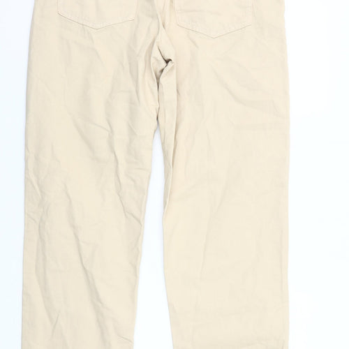 Tu Men's Beige Chino Trousers 34L Regular Fit Cotton Pants