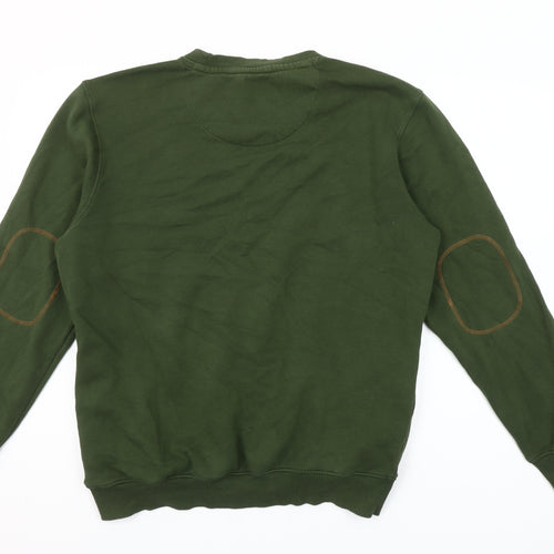 Bare Denim Men's Green Aviation Pullover Sweatshirt L