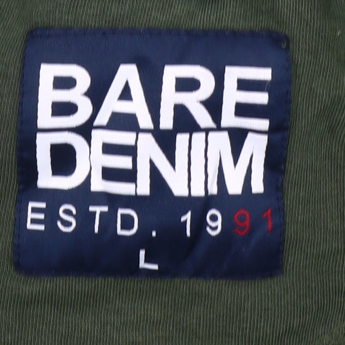 Bare Denim Men's Green Aviation Pullover Sweatshirt L