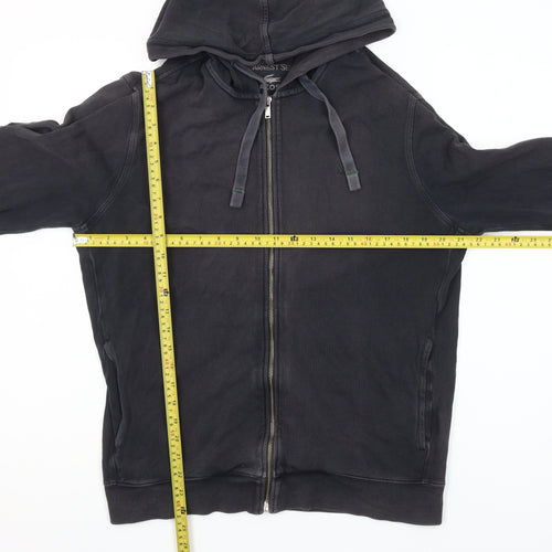Lacoste Men’s Black Full Zip Hoodie Size L Cotton Regular Fit
