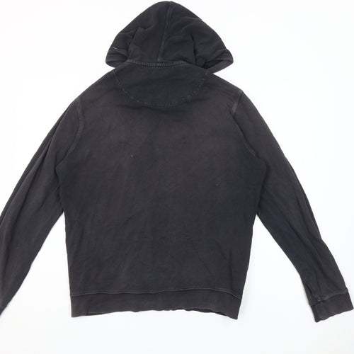 Lacoste Men’s Black Full Zip Hoodie Size L Cotton Regular Fit