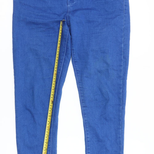 Denim Co. Women's Blue Skinny Stretch Jeans Size 12