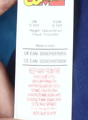 Marvel Boys Blue 9-10 Years Long Sleeve Superhero Pyjama Top