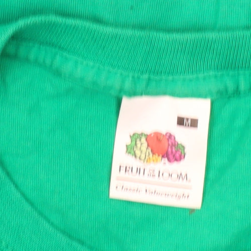 Fruit of the Loom Men's Green St Patrick's Day Graphic T-Shirt Medium