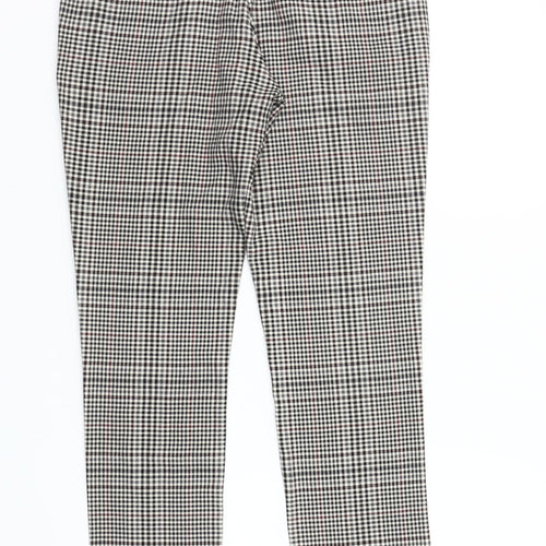 River Island Women's Black Check Tapered Trousers Size 30S