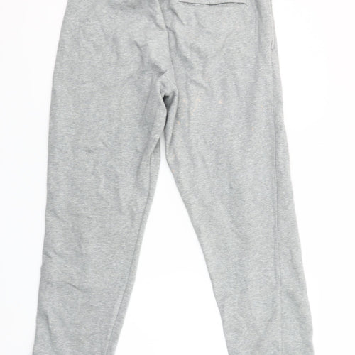 Nike Women’s Grey Fleece Sweatpants M Regular Fit Casual Trousers