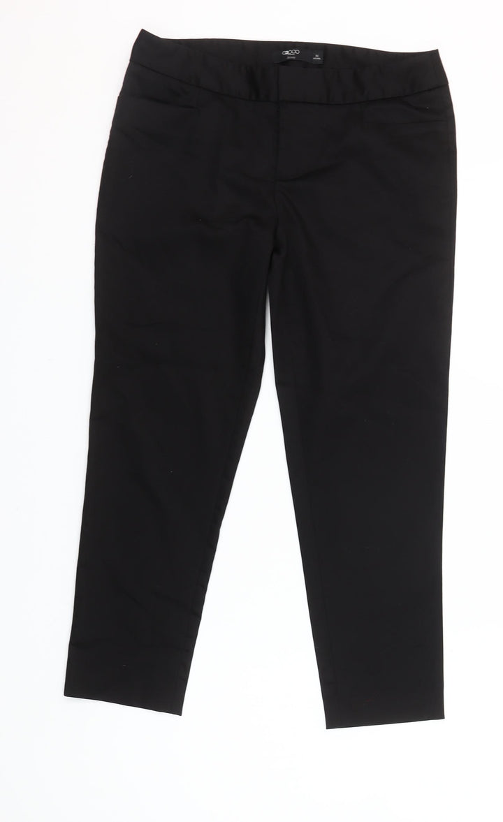 G2000 Women Black Size 10 Skinny Stretch Cotton Trousers
