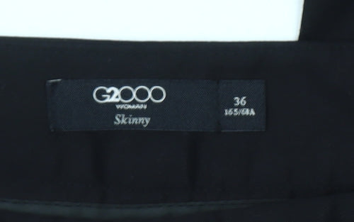 G2000 Women Black Size 10 Skinny Stretch Cotton Trousers