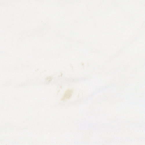 Nike Girls White Just Do It Graphic T-Shirt 5-6 Years Cotton Blend