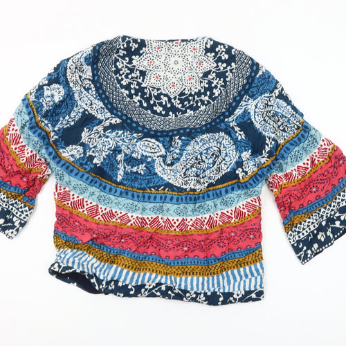 Monsoon Women’s Multicoloured Bohemian Kimono Blouse Size S