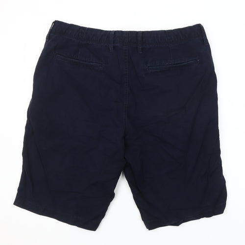 GAP Men's Navy Blue Cotton Chino Shorts Size 34 Regular Fit