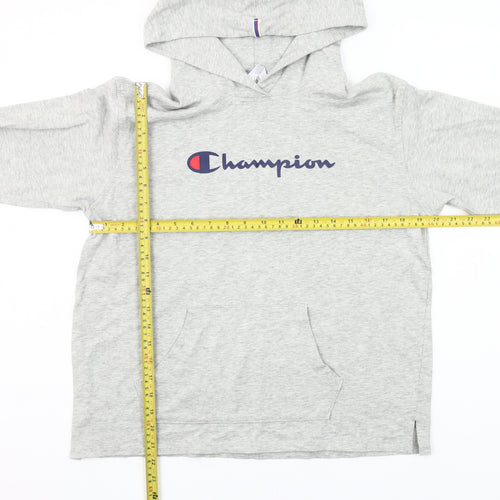 Champion Women's Grey Pullover Hoodie M 100% Cotton Athleticwear