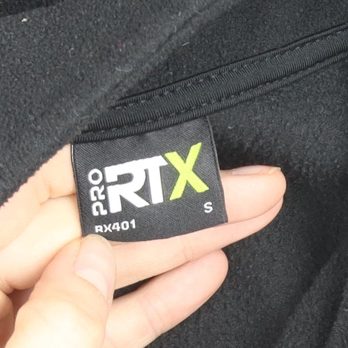 Pro RTX Men's Black Fleece Full Zip Jacket Size S Embroidered Workwear