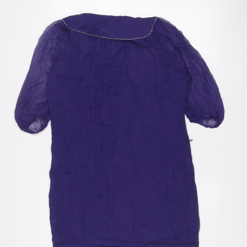 French Connection Women’s Purple Viscose Tunic Blouse Size 16