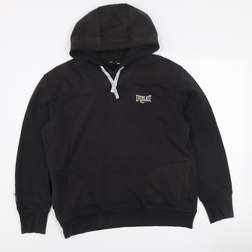 Everlast Men's Black Pullover Hoodie M Regular Fit Sportswear