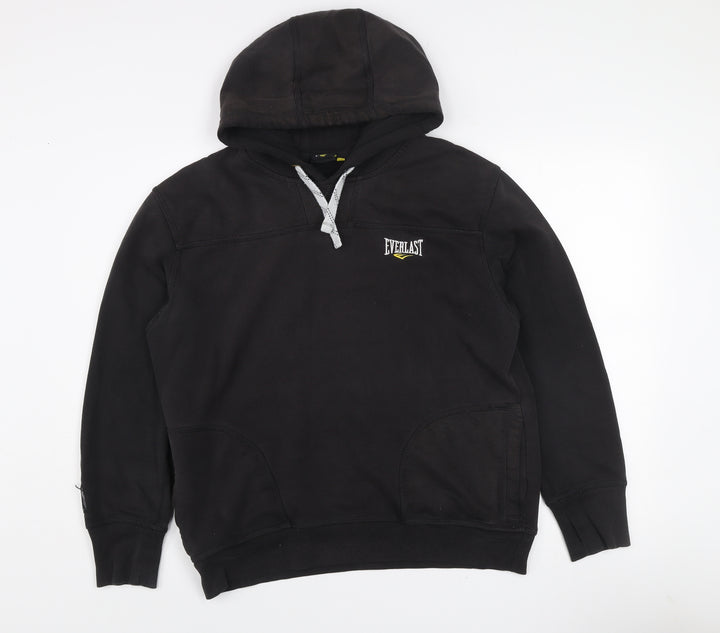 Everlast Men's Black Pullover Hoodie M Regular Fit Sportswear