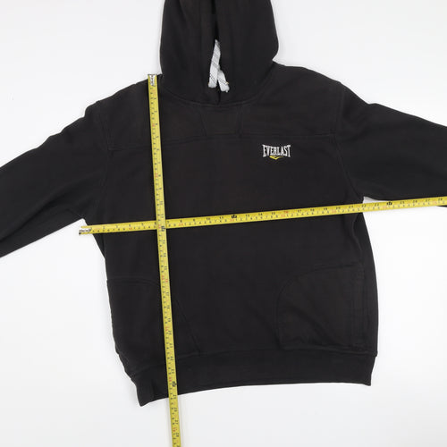 Everlast Men's Black Pullover Hoodie M Regular Fit Sportswear