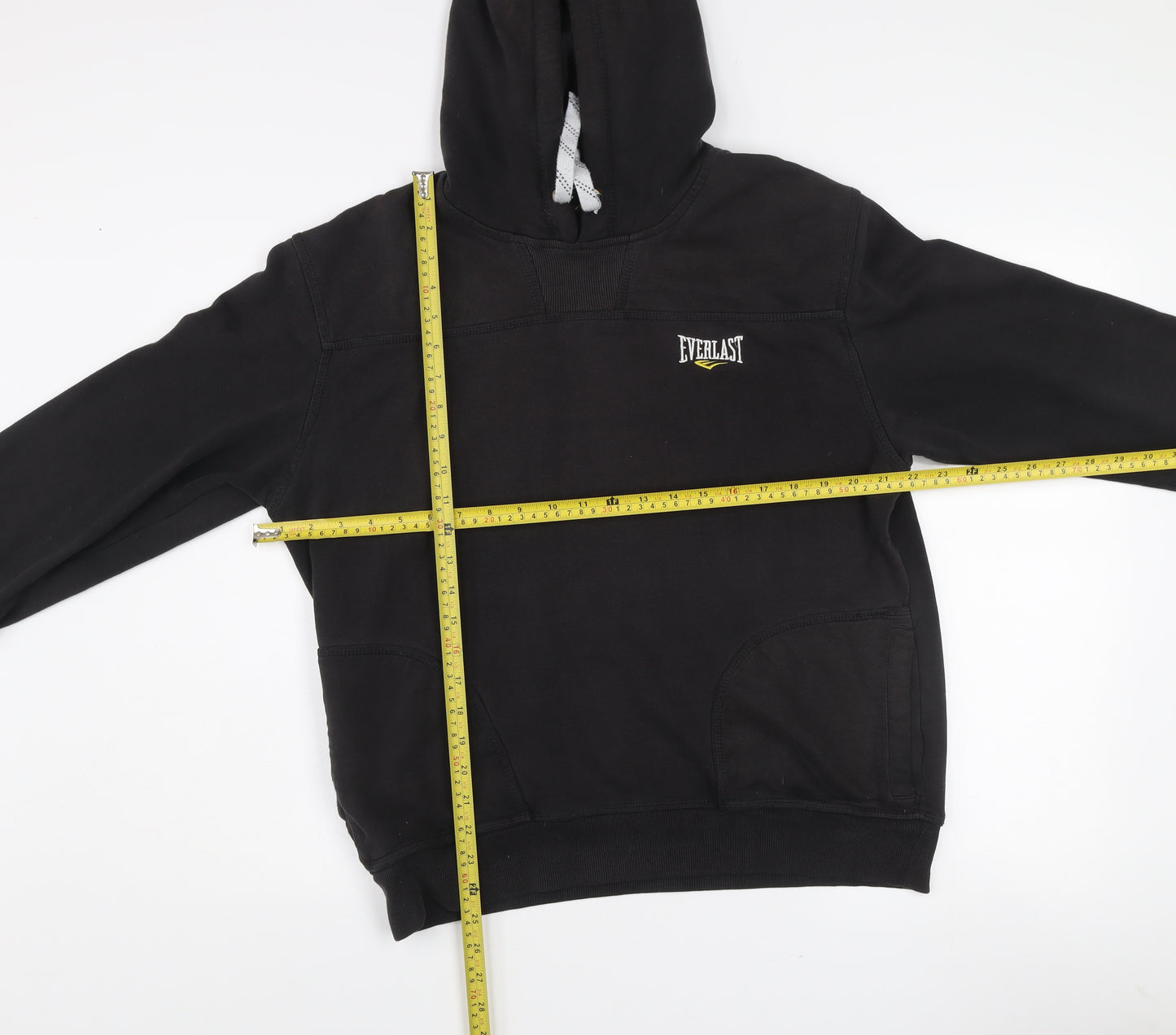 Everlast Men's Black Pullover Hoodie M Regular Fit Sportswear