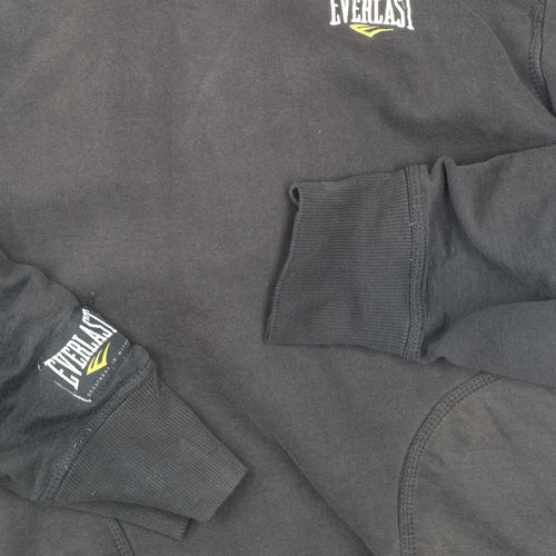 Everlast Men's Black Pullover Hoodie M Regular Fit Sportswear