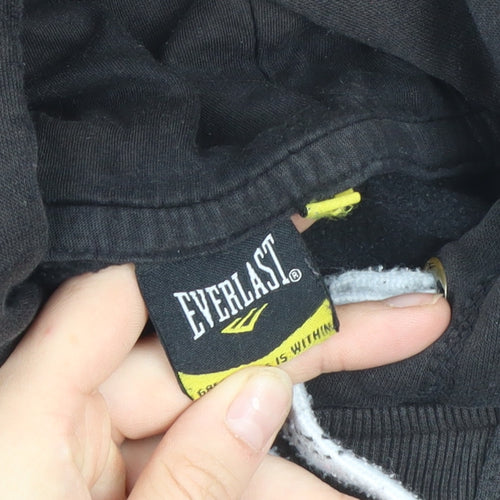 Everlast Men's Black Pullover Hoodie M Regular Fit Sportswear