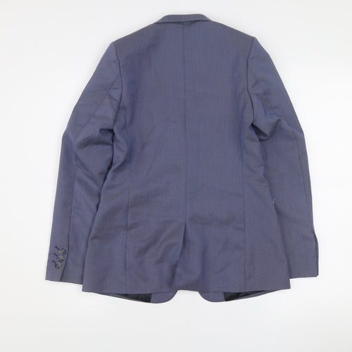 Debenhams Boys Blue Age 12 Formal Suit Jacket One Button Lined