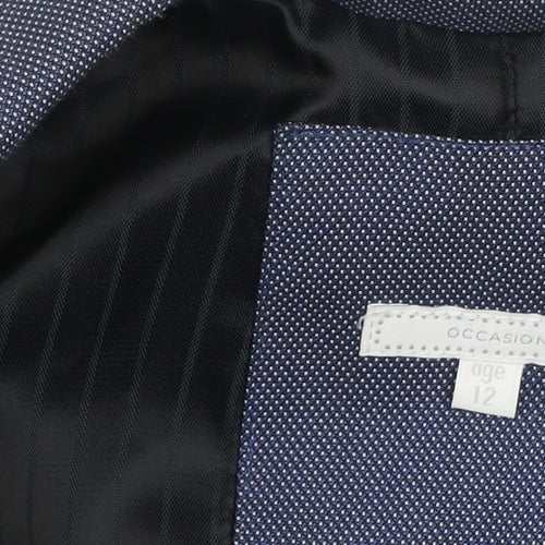 Debenhams Boys Blue Age 12 Formal Suit Jacket One Button Lined