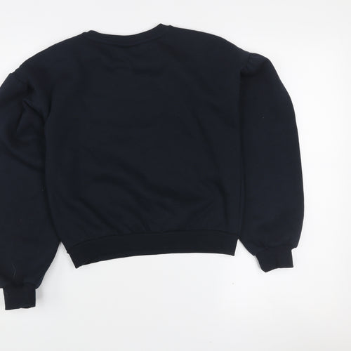 I Love Girlswear Navy LOVE Jumper Girls Age 12 Cotton Blend Crew Neck