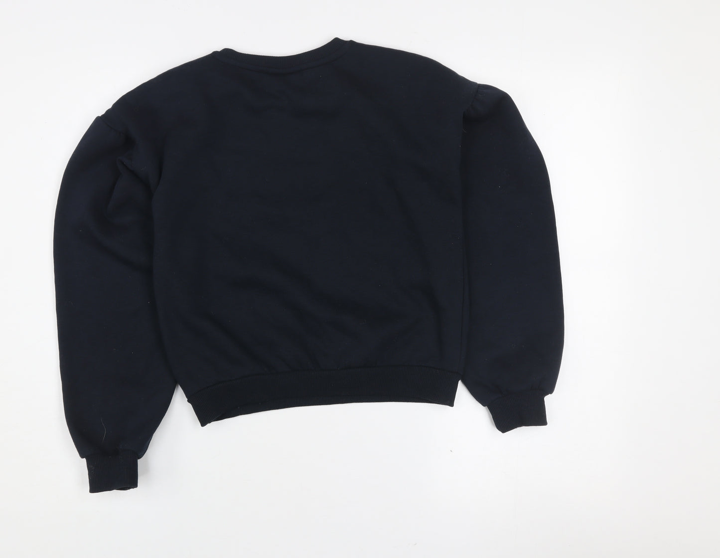 I Love Girlswear Navy LOVE Jumper Girls Age 12 Cotton Blend Crew Neck