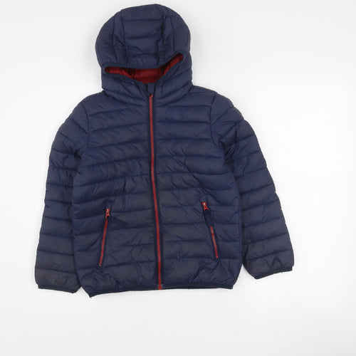 Berghaus Boys Blue 7-8 Years Hooded Puffer Jacket Lightweight Coat