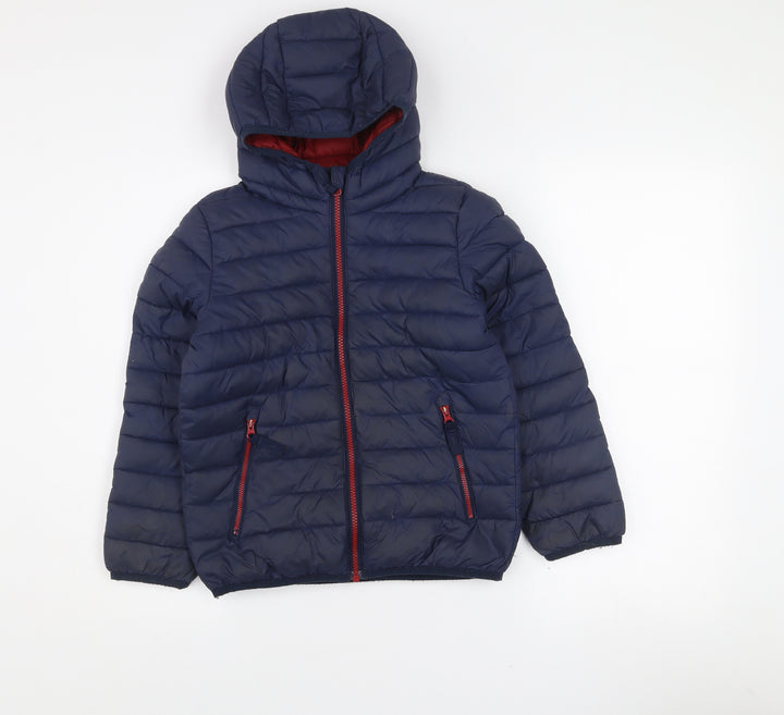 Berghaus Boys Blue 7-8 Years Hooded Puffer Jacket Lightweight Coat