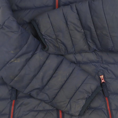 Berghaus Boys Blue 7-8 Years Hooded Puffer Jacket Lightweight Coat