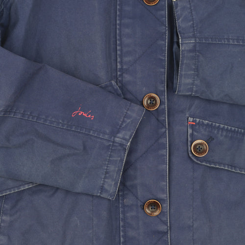 Joules Womens Blue Waterproof Breathable Hooded Jacket UK 10