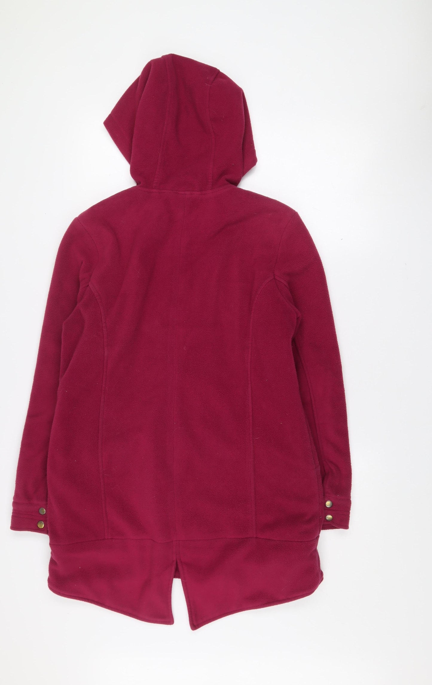 Cotton Traders Women’s Dark Magenta Fleece Hooded Jacket Size 10