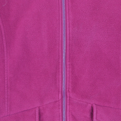 Cotton Traders Women’s Dark Magenta Fleece Hooded Jacket Size 10