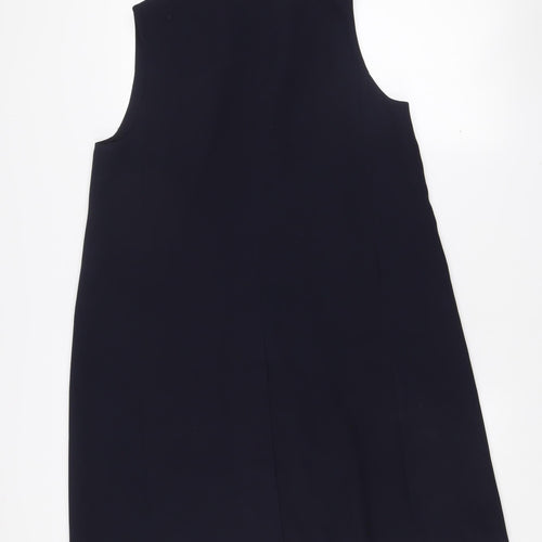 French Connection Women's Black Sleeveless Mid-Length Waistcoat Size 8