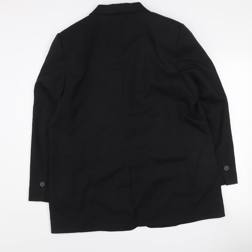 H&M Women's Black Two-Button Tailored Blazer Size M