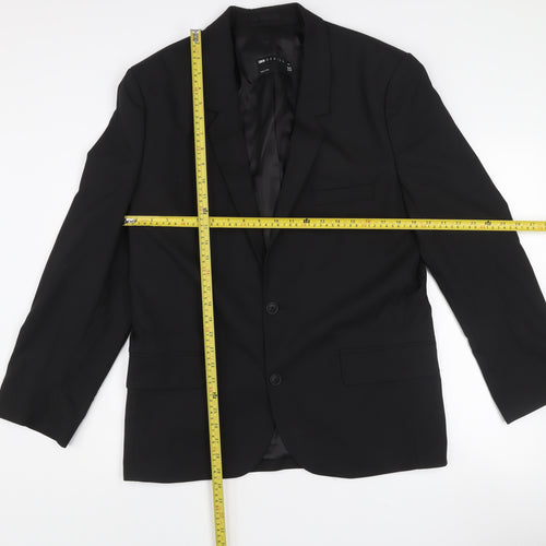 ASOS Design Women's Black Single-Breasted Blazer Jacket Size 38 Regular
