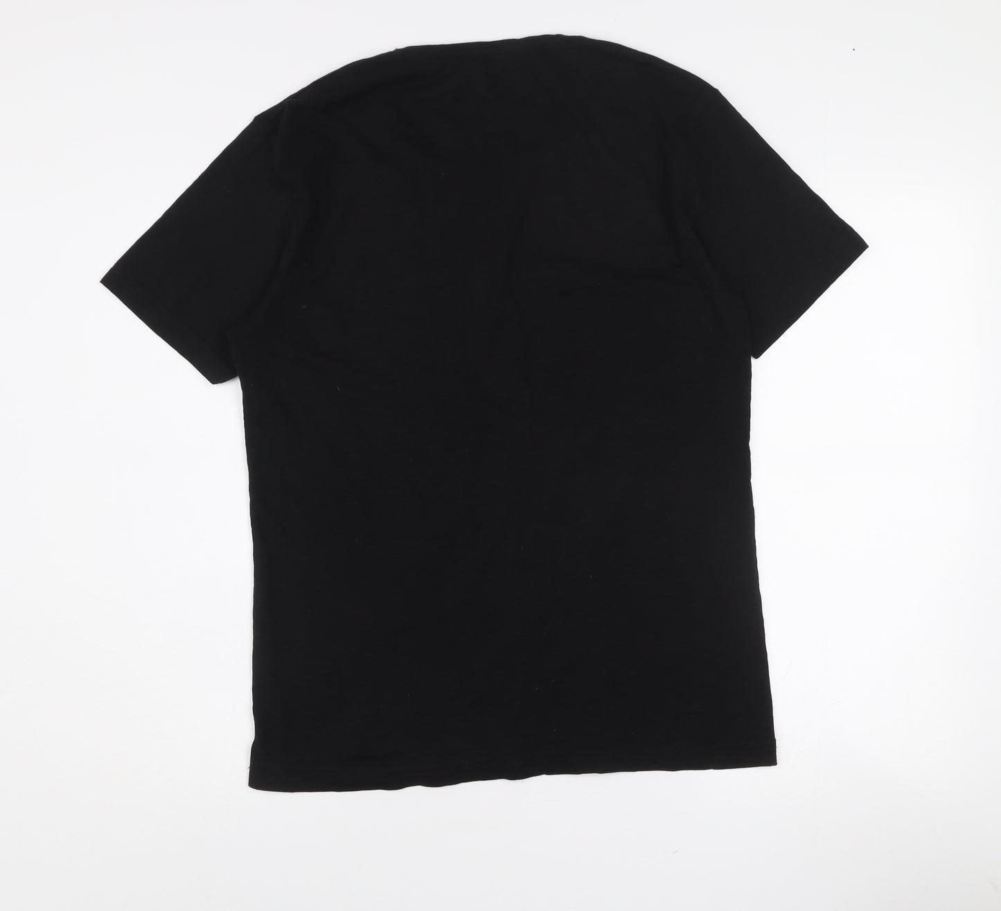 JEEL Womens Black Animal Print Flag T-Shirt 2XL